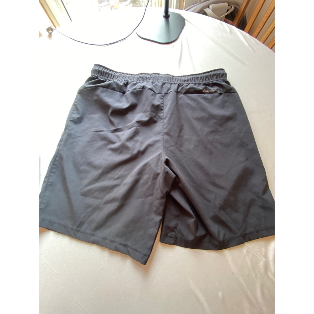 Eddie Bauer Motion Mens Black Active Performance Shorts Large Elastic Waist - Picture 4 of 6